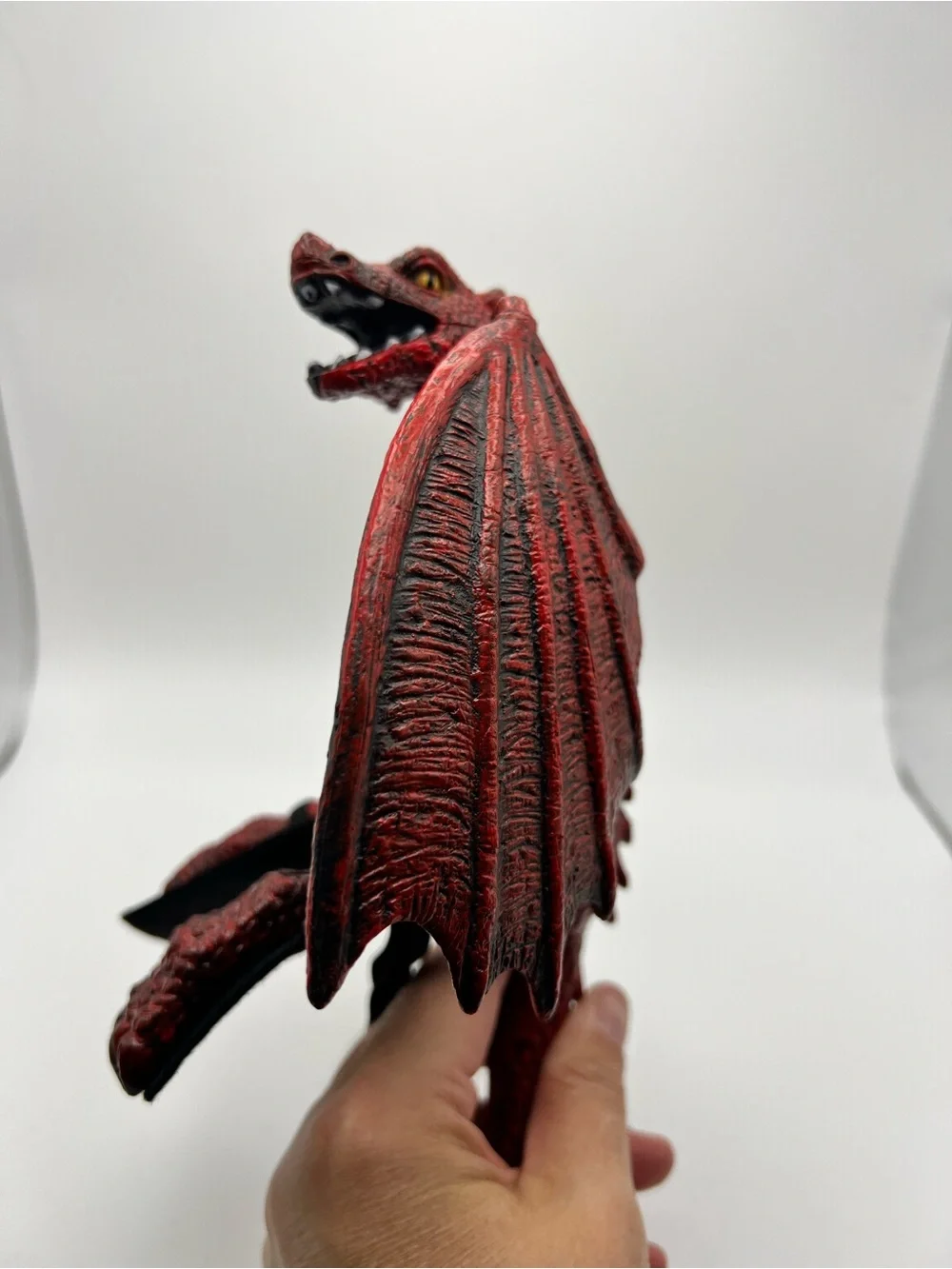 Halloween Costume Accessory Red Dragon with Body Strap to sit on Shoulder